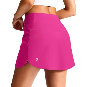 SANTINY Women’s Swim Skirt with 2 Pockets High Waisted Tummy Control Tankini Swimsuit Bathing Suit Bottoms for Women(Rosy)