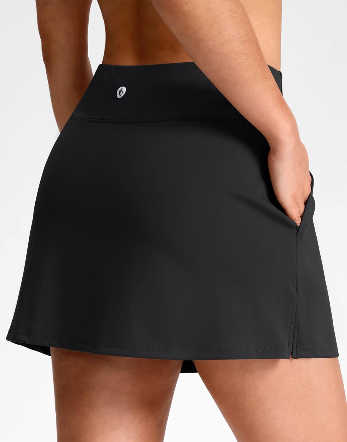 image:imageSANTINY 1416 Skorts for Women with 3 Pockets High Waisted Casual Golf Skort Pickleball Athletic Tennis SkirtBlack