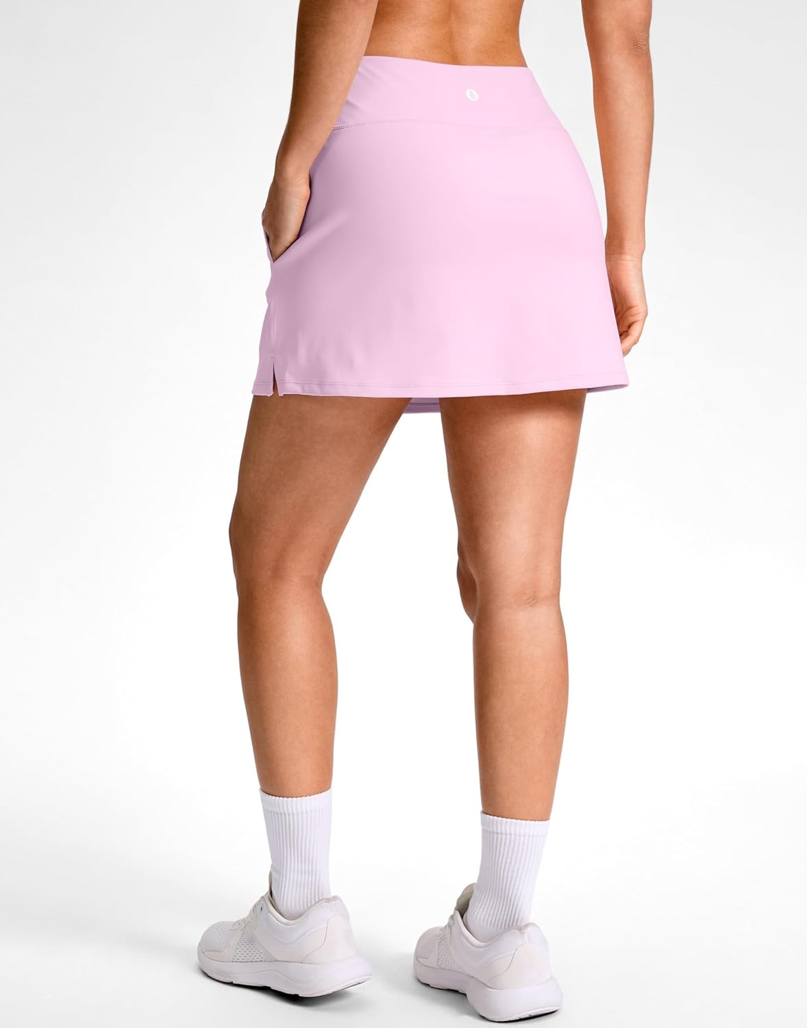 image:imageSANTINY 1416 Skorts for Women with 3 Pockets High Waisted Casual Golf Skort Pickleball Athletic Tennis SkirtLight Pink