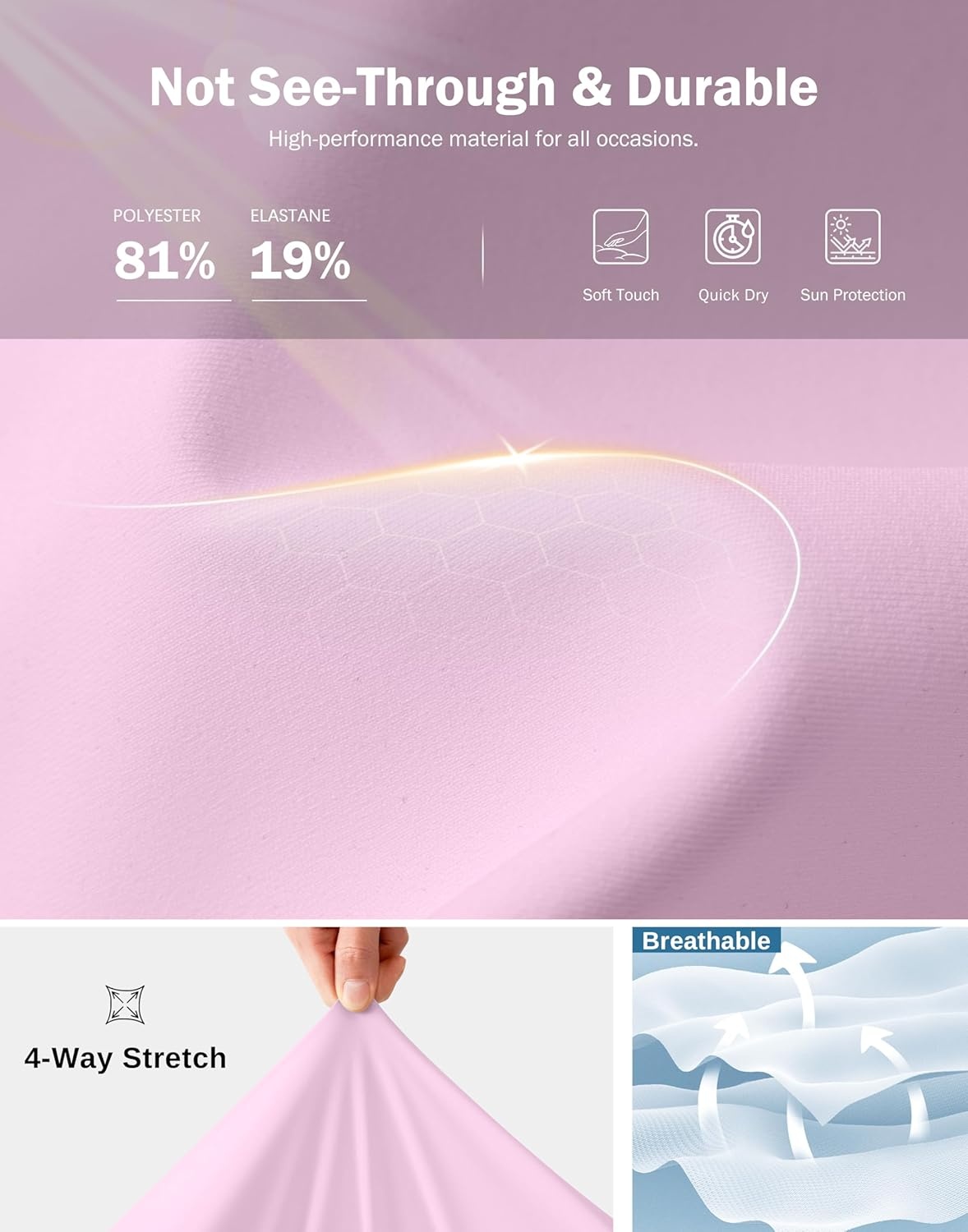 image:imageSANTINY 1416 Skorts for Women with 3 Pockets High Waisted Casual Golf Skort Pickleball Athletic Tennis SkirtLight Pink
