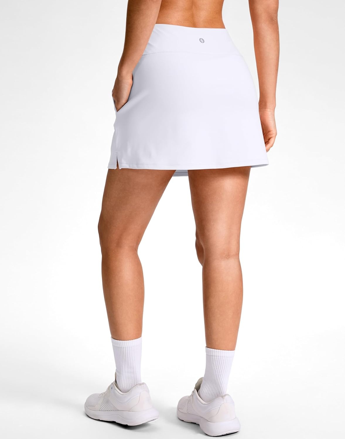 image:imageSANTINY 1416 Skorts for Women with 3 Pockets High Waisted Casual Golf Skort Pickleball Athletic Tennis SkirtWhite