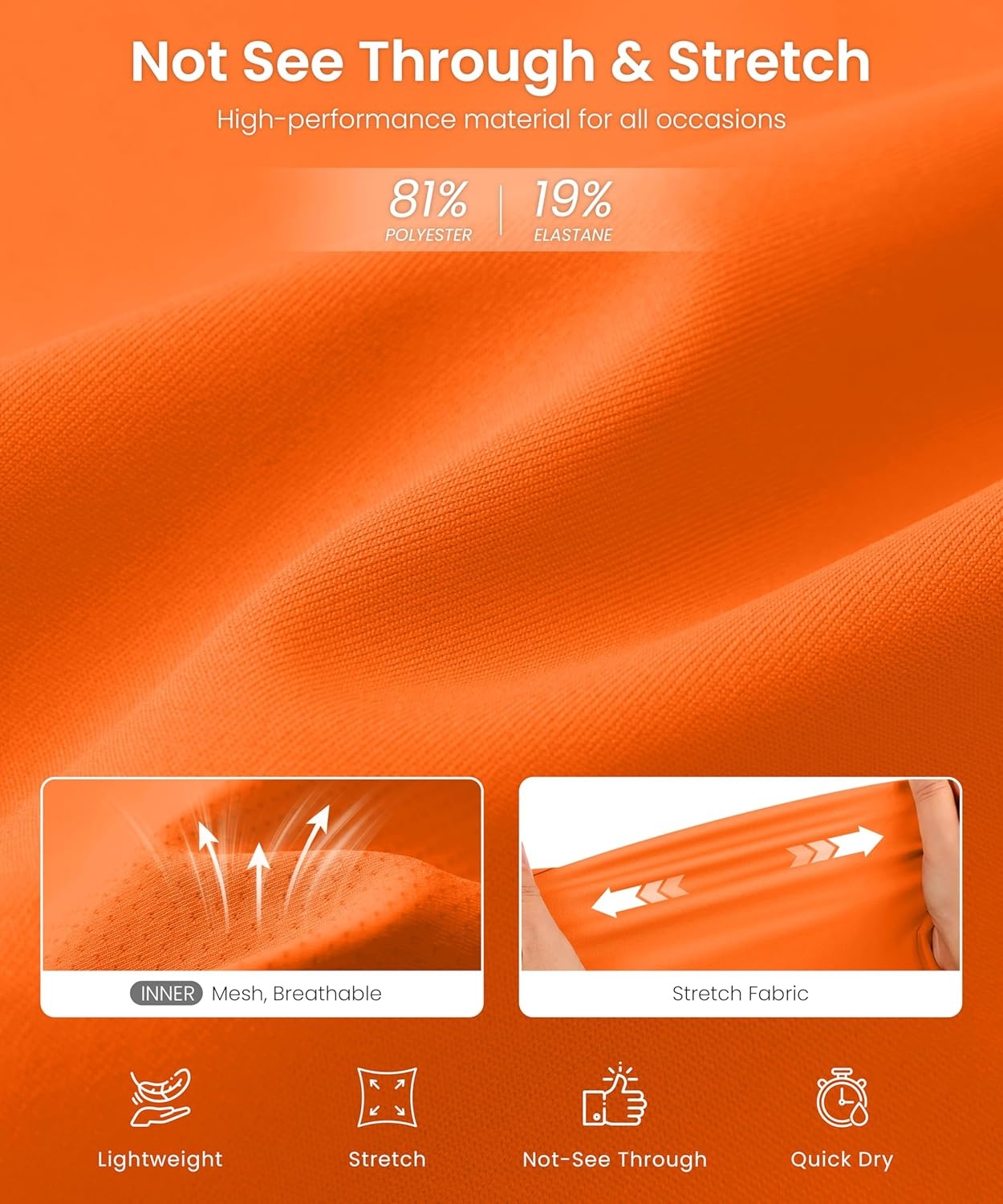 image:imageSANTINY 135 Skorts for Women Pleated Tennis Golf Skirts Mini High Waisted Stretch Athletic Skorts Pockets for PickballOrange