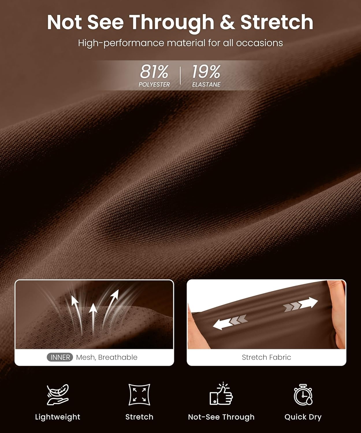 image:imageSANTINY 14 Skorts for Women Tennis Golf Skirt A Line Curved Hem High Waisted Athletic Mini Skirt with 2 Inner PocketsCoffee Brown