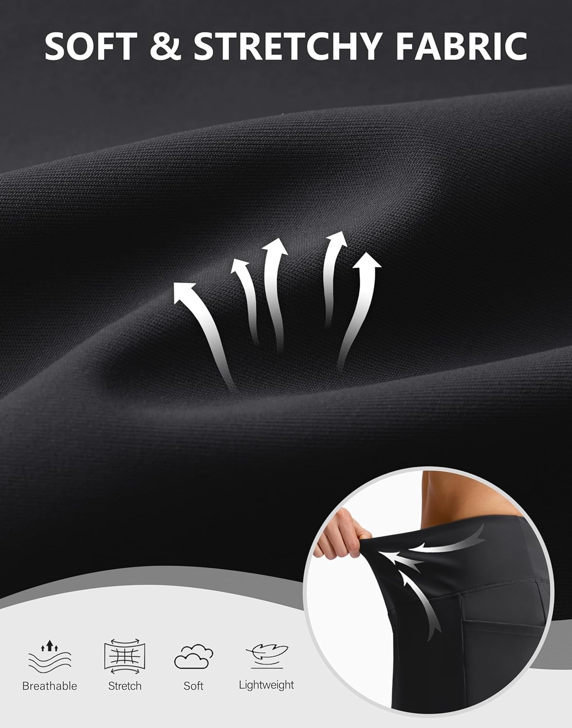 image:imageSANTINY 16 Skorts for Woman with 4 Side Pockets High Waisted Stretch Pickleball Athletic Skirts Casual Tennis Golf SkirtsBlack