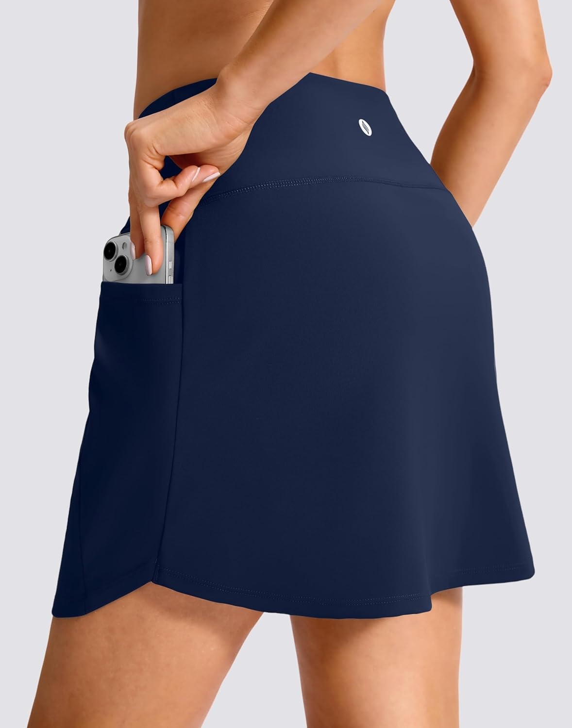 image:imageSANTINY 16 Skorts for Woman with 4 Side Pockets High Waisted Stretch Pickleball Athletic Skirts Casual Tennis Golf SkirtsNavy