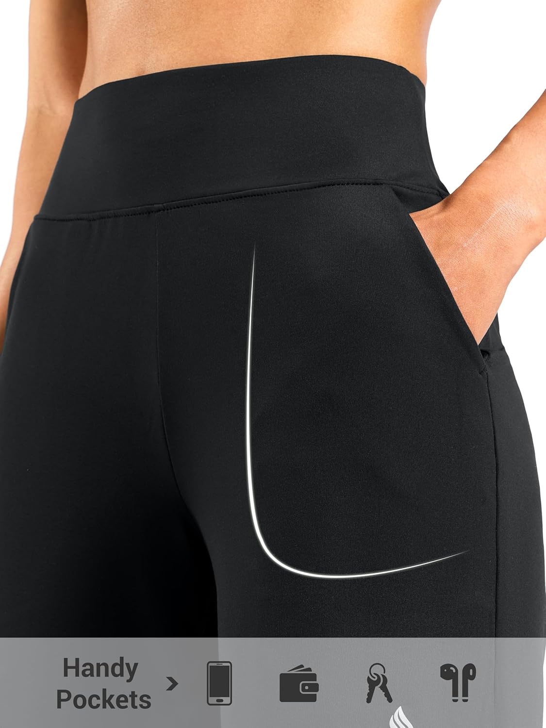 image:imageSANTINY Womens 79 Bermuda Long Shorts Lightweight High Waisted Walking Casual Running Workout Athletic Short with PocketsBlack