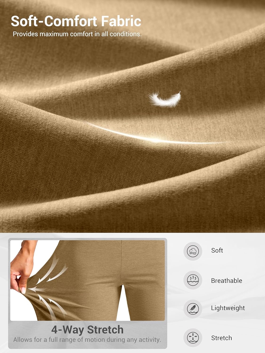image:imageSANTINY Womens 79 Bermuda Long Shorts Lightweight High Waisted Walking Casual Running Workout Athletic Short with PocketsDark Khaki