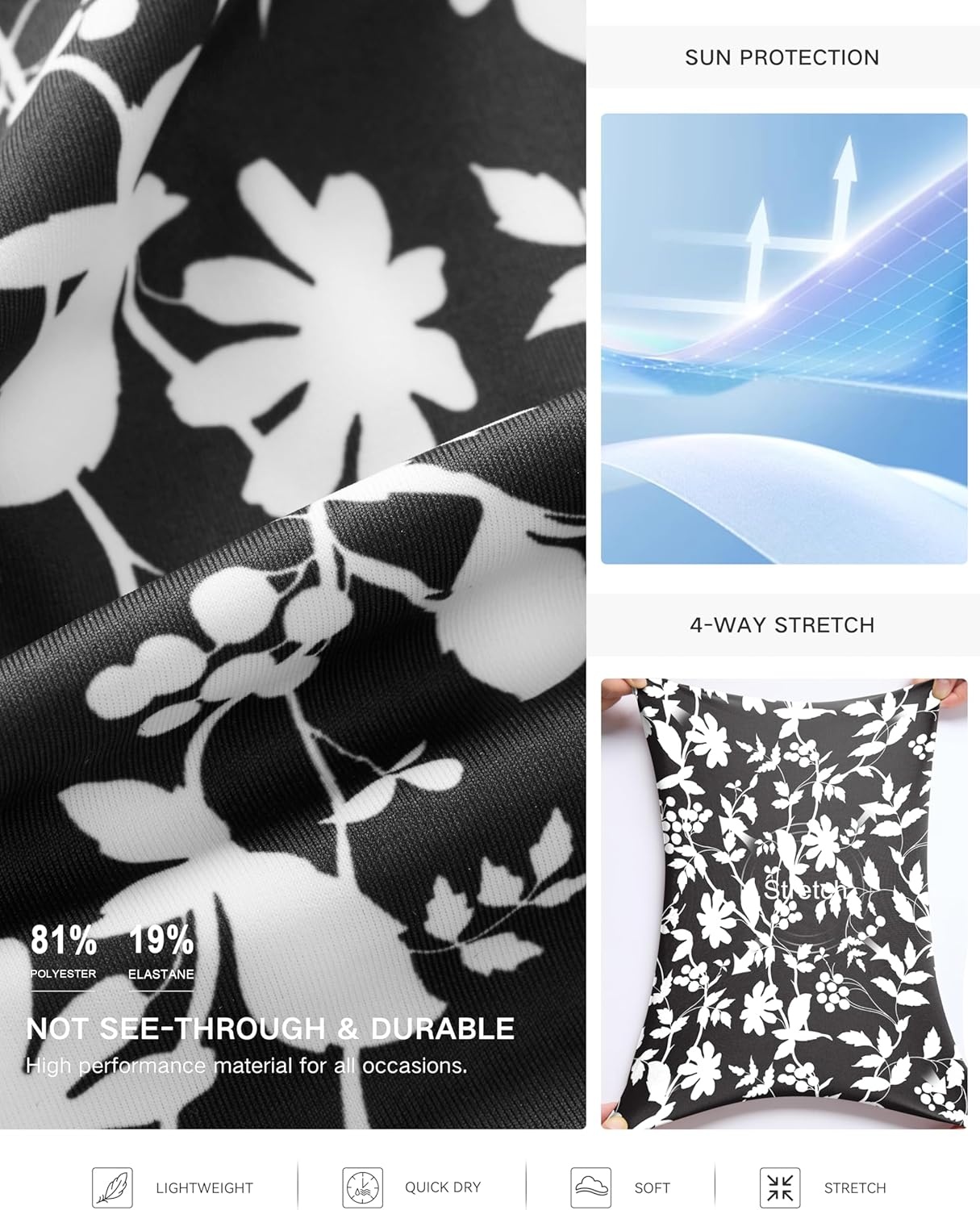 image:imageSANTINY 16 Skorts for Women with 2 Pockets High Waisted A Line Pickleball Golf Skort Casual Athletic Tennis SkirtBlack Flower