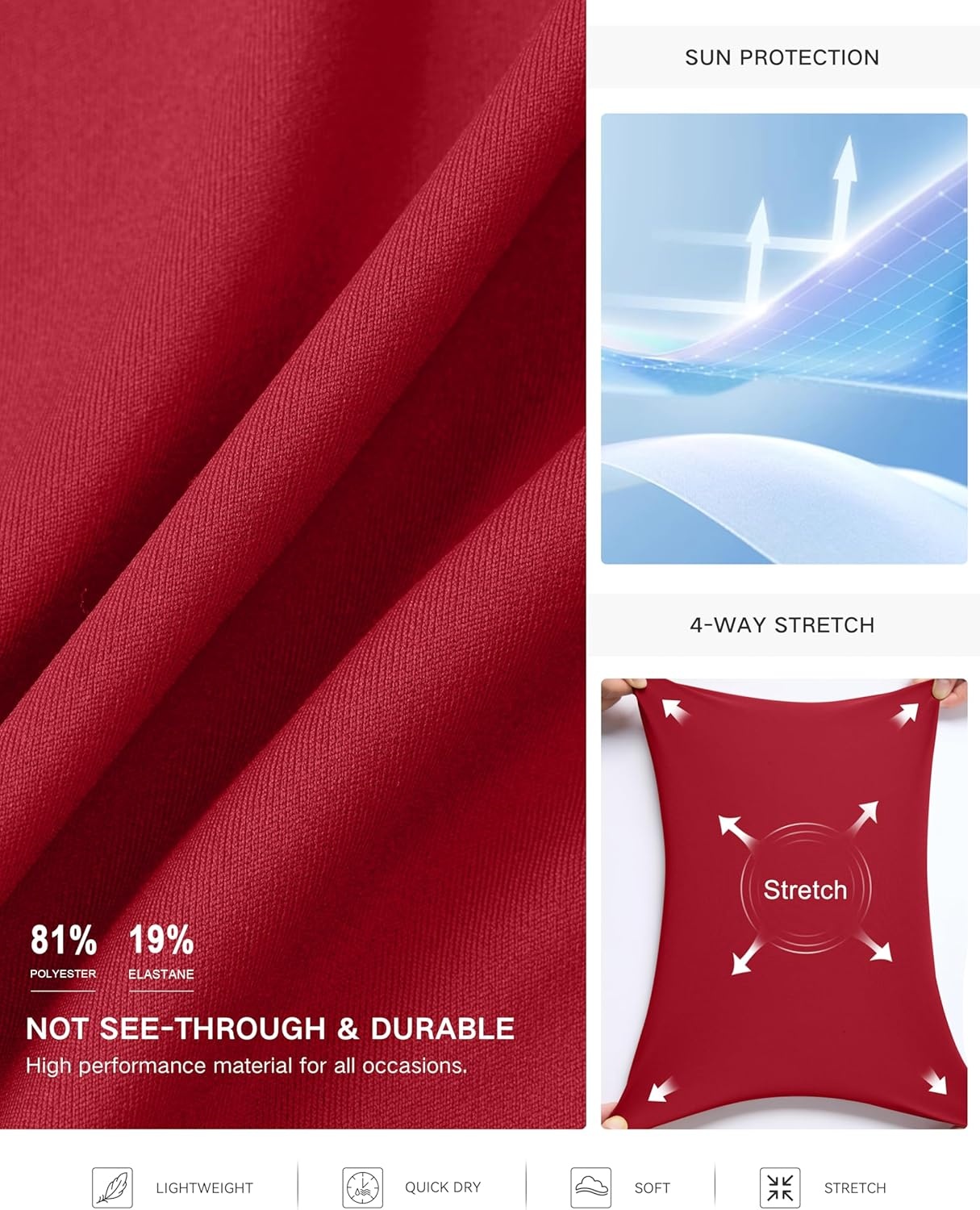 image:imageSANTINY 16 Skorts for Women with 2 Pockets High Waisted A Line Pickleball Golf Skort Casual Athletic Tennis SkirtRed